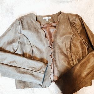 Women’s She + Sky Leather Jacket